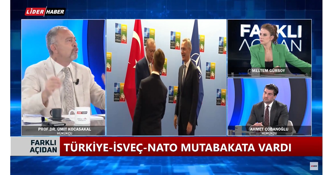 Av. Ahmet Çobanoğlu ve Prof. Dr. Ümit Kocasakal Lider Haber kanalında yayınlanan 'Farklı Açıdan' programında gündeme dair konuları tartıştılar.